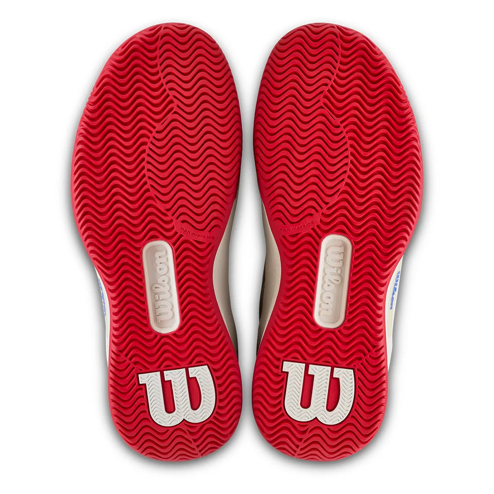 Women`s Intrigue Pro USO Tennis Shoes Tofu and Amparo Blue Footwear Wilson