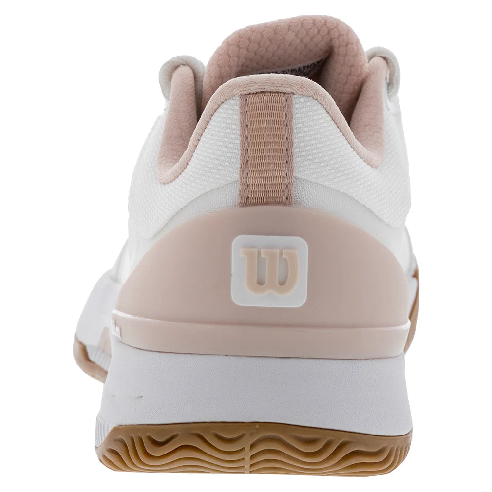 Womens Intrigue Tour Tennis Shoes White and Cameo Rose Footwear Wilson