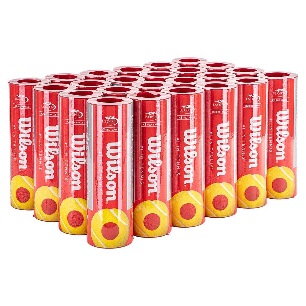 US Open Red Tournament Tennis Ball Case Balls Wilson