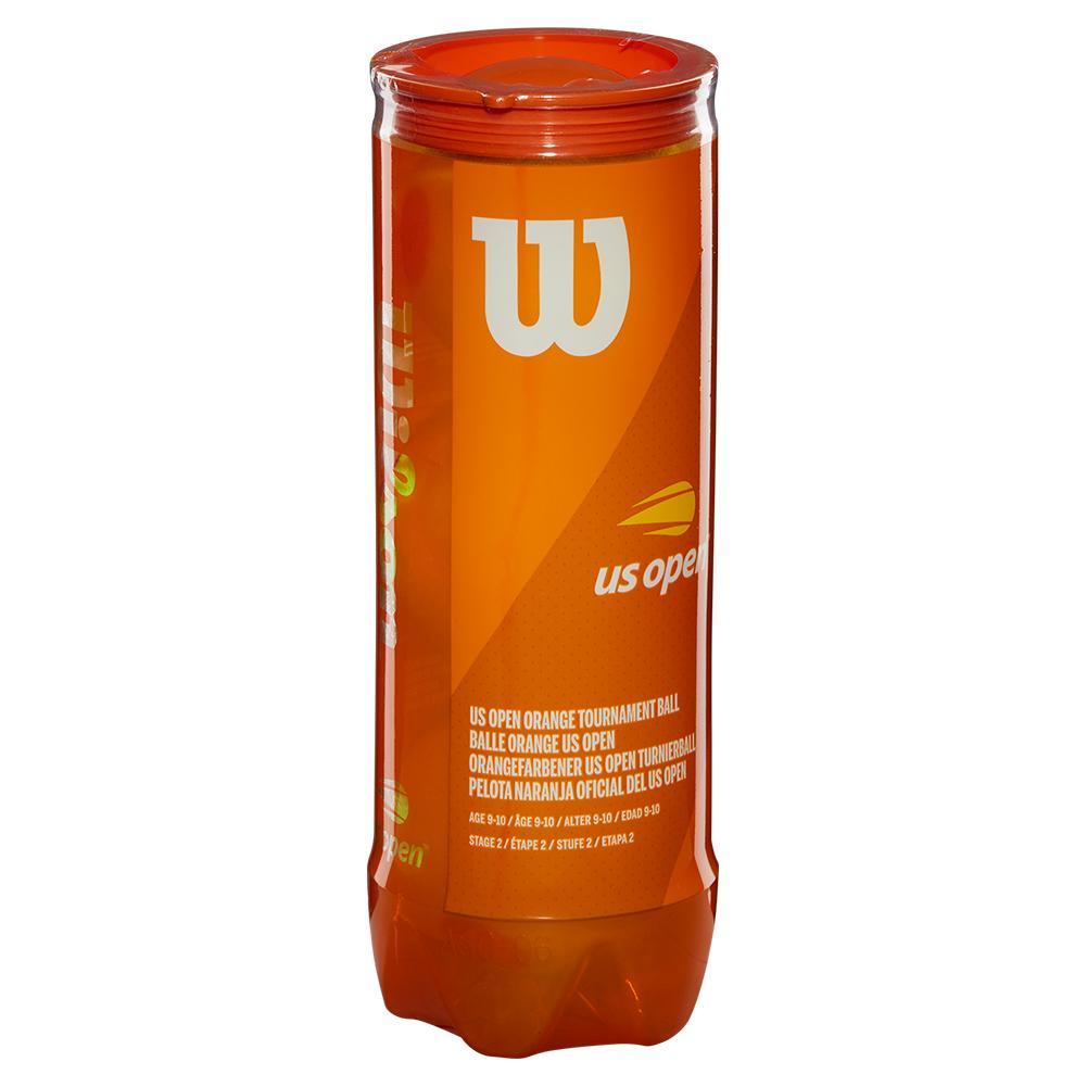 US Open Orange Tournament Tennis Ball Case Balls Wilson