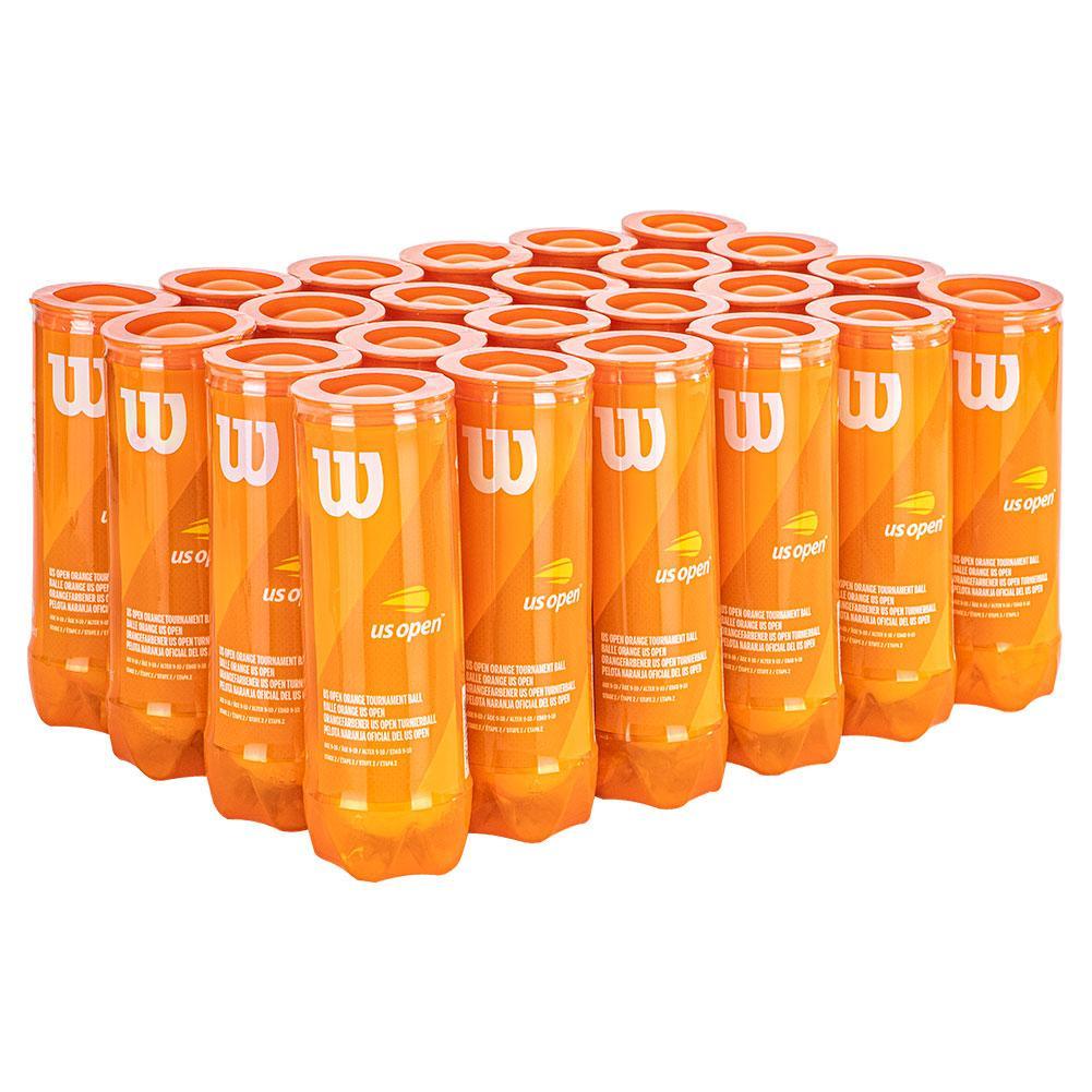 US Open Orange Tournament Tennis Ball Case Balls Wilson