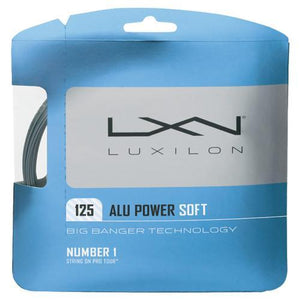 ALU Power Soft 17G Tennis String Silver Strings Luxilon