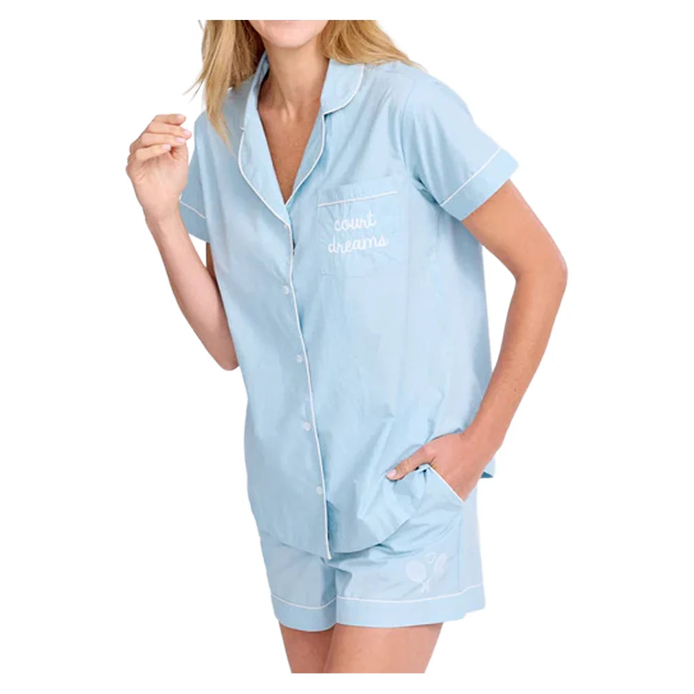 Women`s Tennis Short Pajama Set Apparel Ame And Lulu