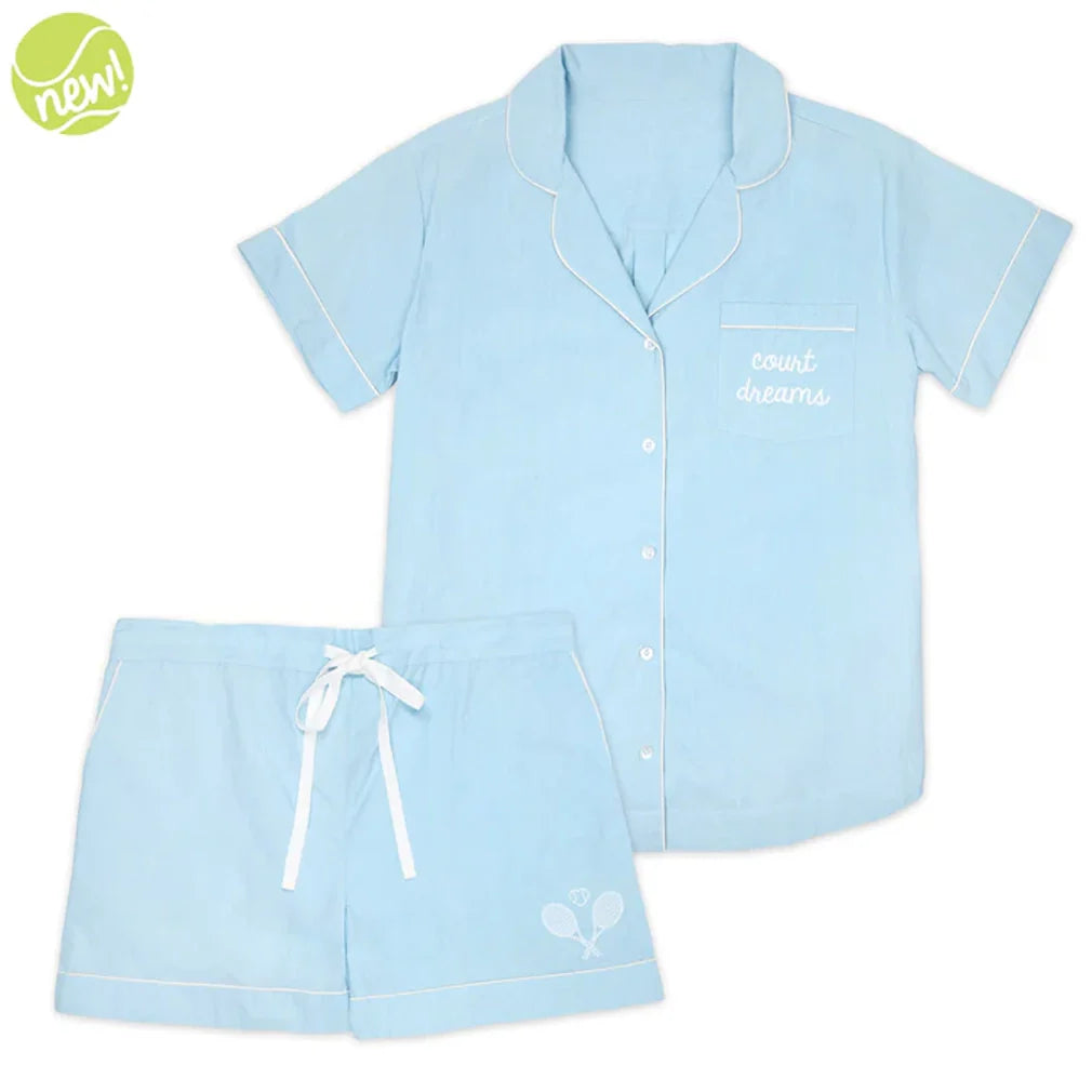 Women`s Tennis Short Pajama Set Apparel Ame And Lulu