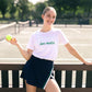 Women`s Sporty Love Tennis T-Shirt Apparel Ame And Lulu
