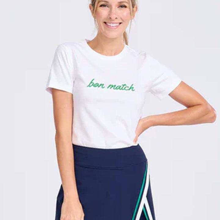 Women`s Sporty Love Tennis T-Shirt Apparel Ame And Lulu