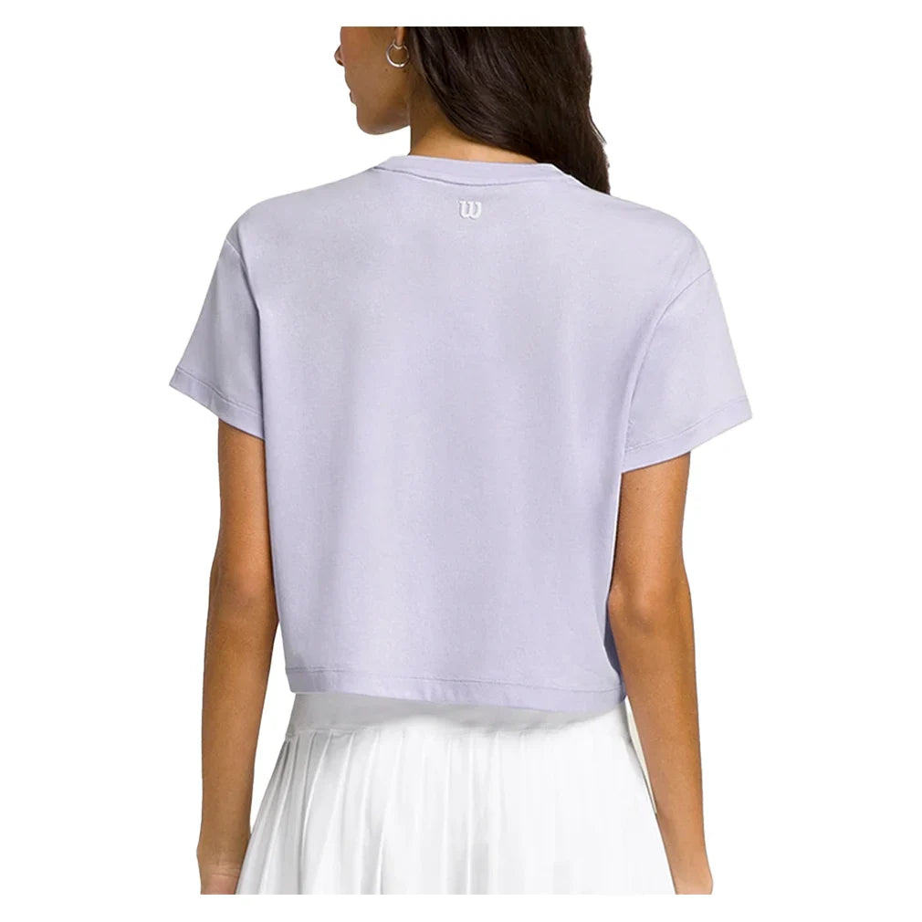 Women`s Harper Crop Tennis Tee Lavender Apparel Wilson
