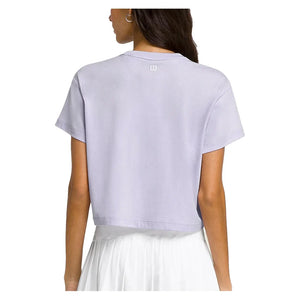 Women`s Harper Crop Tennis Tee Lavender Apparel Wilson