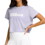 Women`s Harper Crop Tennis Tee Lavender Apparel Wilson