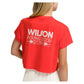 Women`s Harper Crop Tennis Tee Infrared Apparel Wilson