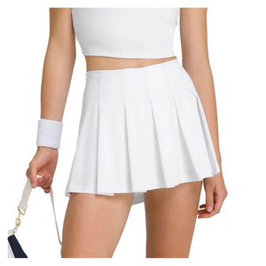 Women`s Classic Pleated Mini Tennis Skort Bright White Apparel Wilson