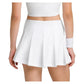 Women`s Classic Pleated Mini Tennis Skort Bright White Apparel Wilson