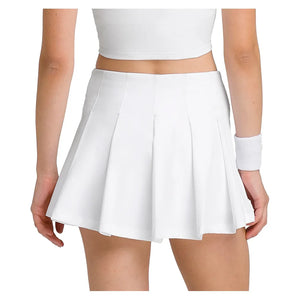 Women`s Classic Pleated Mini Tennis Skort Bright White Apparel Wilson