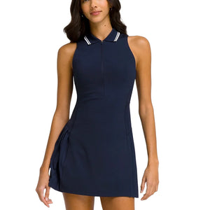 Women`s All Court Tennis Dress Classic Navy Apparel Wilson
