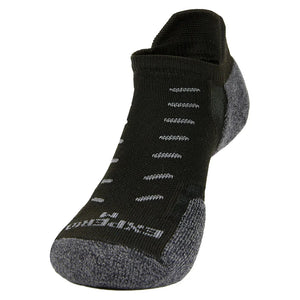 Experia Techfit Light Cushion No Show Tab Multisport Socks Black Solid Socks Thorlo