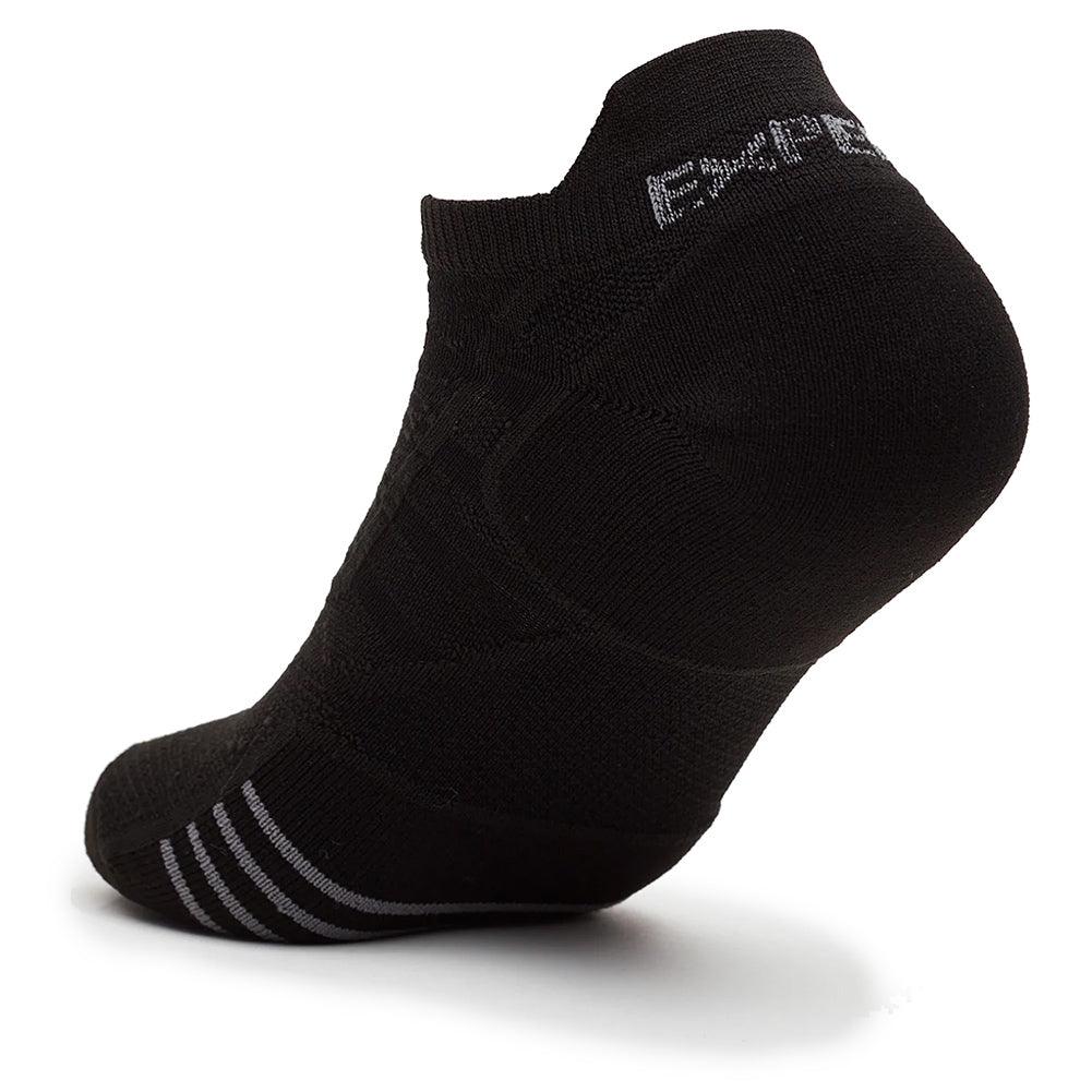 Experia Ultra Light Cushion No Show Tab Tennis Socks Black Socks Thorlo