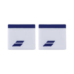 BABOLAT LOGO White Blue Wristband Accessories Babolat