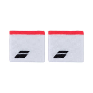 BABOLAT LOGO White red Wristband Accessories Babolat