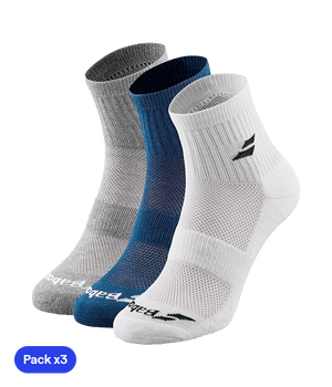Socks Babolat Quarter Multicolor 2025 (Pack x3) Padel Clothes Babolat