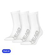 Socks HEAD Performance Crew White 2025 (Pack x3) Padel Clothes Head