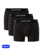 Calzoncillos Lacoste Microfibra Black (Pack x3) 2025 Padel Clothes Lacoste
