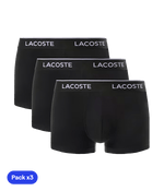 Calzoncillos Lacoste Black (Pack x3) 2025 Padel Clothes Lacoste