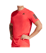T shirt Adidas B Club 3STR Tee Red 2025 Padel Clothes Adidas