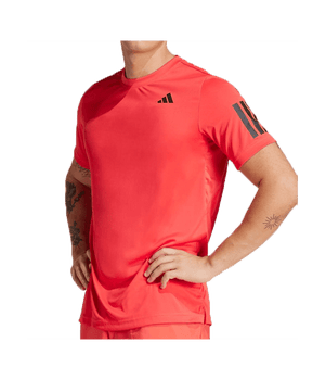 T shirt Adidas B Club 3STR Tee Red 2025 Padel Clothes Adidas