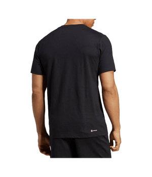 T shirt Adidas Train Essentials Feelready Logo Black 2025 Padel Clothes Adidas