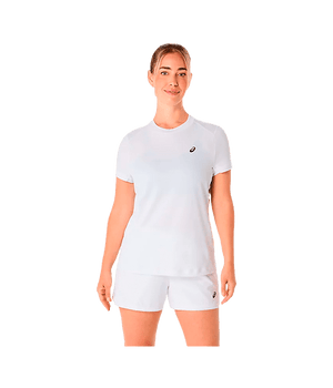 T shirt Asics Court SS Brilliant White Women 2025 Padel Clothes Asics Padel