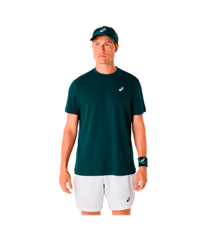 T shirt Asics Court SS Saxon Green 2025 Padel Clothes Asics Padel