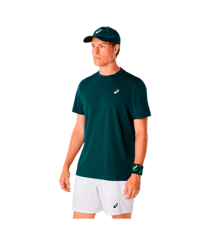 T shirt Asics Court SS Saxon Green 2025 Padel Clothes Asics Padel
