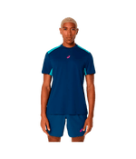 T shirt Asics Padel Court SS Mako Blue 2025 Padel Clothes Asics Padel