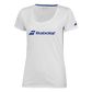 T shirt Babolat Exercise Tee Woman White/White 2025 Padel Clothes Babolat