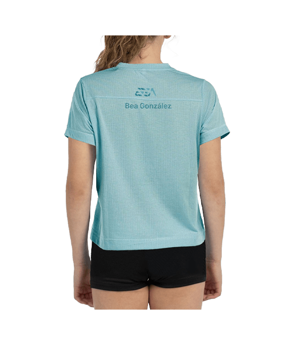 T shirt Bullpadel Bea 25V Women Agua Marina Vigore 2025 Padel Clothes Bullpadel