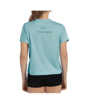 T shirt Bullpadel Bea 25V Women Agua Marina Vigore 2025 Padel Clothes Bullpadel