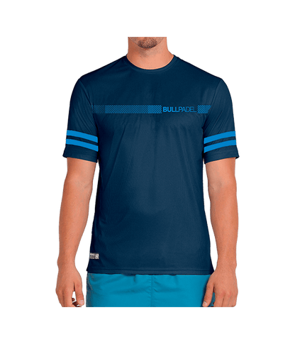 T shirt Bullpadel Berro Blue marino 2025 Padel Clothes Bullpadel
