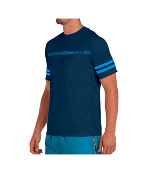 T shirt Bullpadel Berro Blue marino 2025 Padel Clothes Bullpadel