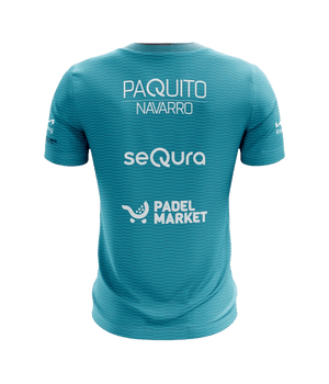 T shirt Bullpadel Meira Paquito Navarro Turquesa 2025 Padel Clothes Bullpadel