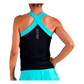 T shirt Endless Cross Black Aqua 2025 Padel Clothes Endless
