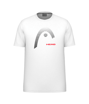 T shirt HEAD Carl White 2025 Padel Clothes Head