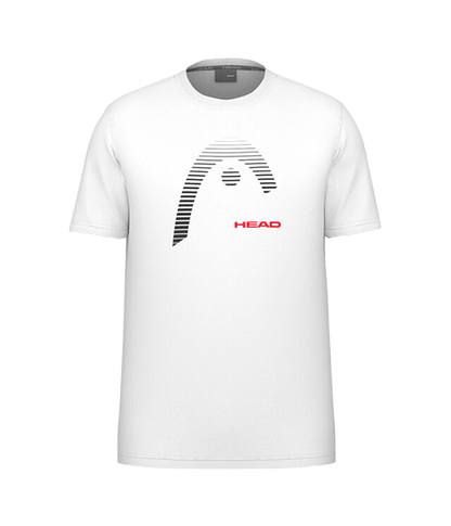 T shirt HEAD Carl White 2025 Padel Clothes Head