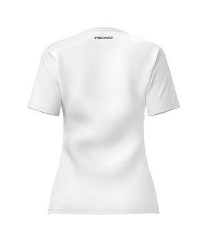 T shirt HEAD Club 25 Tech Women White 2025 Padel Clothes Head