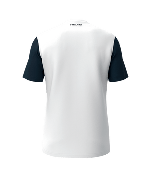 T shirt HEAD Club White/Blue Marino 2025 Padel Clothes Head