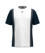 T shirt HEAD Club White/Blue Marino 2025 Padel Clothes Head