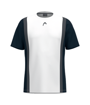 T shirt HEAD Club White/Blue Marino 2025 Padel Clothes Head