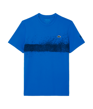 T shirt Lacoste Novak Djokovic Tee Blue/Black 2025 Padel Clothes Lacoste