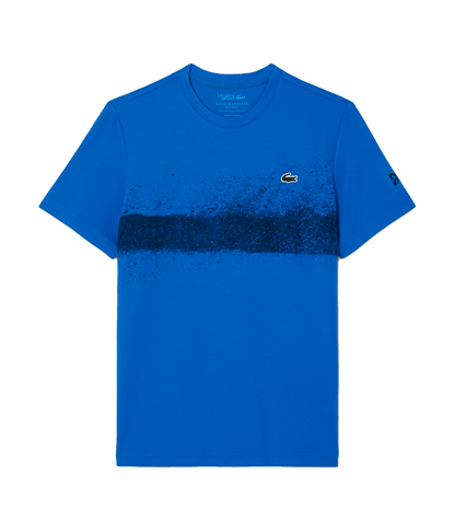 T shirt Lacoste Novak Djokovic Tee Blue/Black 2025 Padel Clothes Lacoste