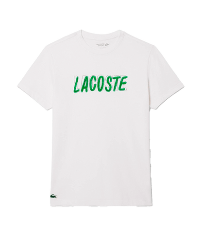 T shirt Lacoste Ultra Dry White 2025 Padel Clothes Lacoste
