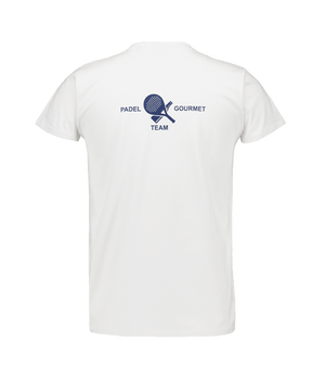 T shirt Padel Team Gourmet Blanca Men Padel Clothes Gourmet